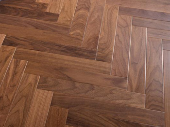 walnut wood herringbone