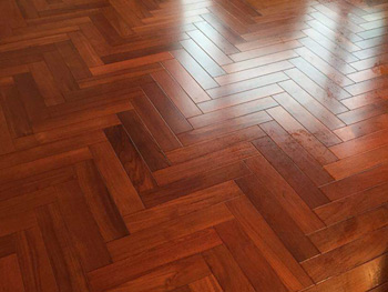 teak wood herringbone