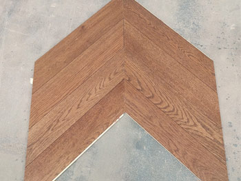 chevron in oak chocolate