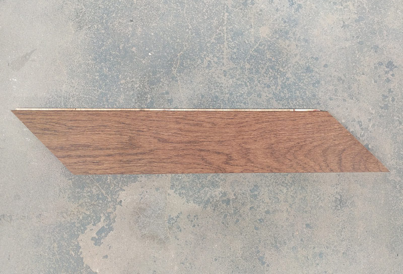 chevron in oak chocolate