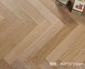 Oak herringbone white grain